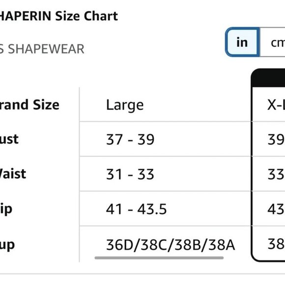 SHAPERIN Women's Backless Body Shaper Bra Faja Low Back Thong Shapewear Large - Picture 5 of 5